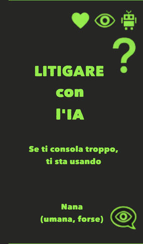 LITIGARE con l’IA Se ti consola troppo, ti sta usando.